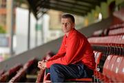 11 October 2013; St. Patrick's Athletic's Anto Flood after a press conference ahead of their Airtricity League Premier Division game against Sligo Rovers on Sunday. St Patrick's Athletic Press Conference, Richmond Park, Dublin. Picture credit: Matt Browne / SPORTSFILE