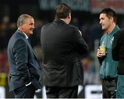 11 October 2013; Republic of Ireland interim manager Noel King with Robbie Keane before the start of the game. 2014 FIFA World Cup Qualifier, Group C, Germany v Republic of Ireland, Rhine Energie Stadion, Cologne, Germany. Picture credit: David Maher / SPORTSFILE