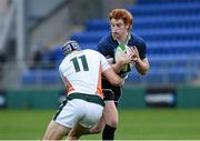 12 October 2013; Cathal Marsh, Leinster 'A', is tackled by Phil Chesters, Ealing. British & Irish Cup, Leinster 'A' v Ealing, Donnybrook Stadium, Donnybrook, Dublin. Picture credit: Ramsey Cardy / SPORTSFILE