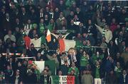 18 November 1998; Republic of Ireland supporters during the UEFA Euro 2000 Group 8 Qualifier between Yugoslavia and Republic of Ireland at the Red Star Stadium, in Belgrade, Yugoslavia. Photo by David Maher/Sportsfile