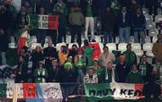 18 November 1998; Republic of Ireland supporters during the UEFA Euro 2000 Group 8 Qualifier between Yugoslavia and Republic of Ireland at the Red Star Stadium, in Belgrade, Yugoslavia. Photo by David Maher/Sportsfile