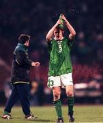 18 November 1998; Steve Staunton of Republic of Ireland following the UEFA Euro 2000 Group 8 Qualifier between Yugoslavia and Republic of Ireland at the Red Star Stadium, in Belgrade, Yugoslavia. Photo by David Maher/Sportsfile