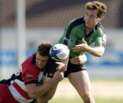 2 October 2004; David Slemen, Connacht, in action against Kickki Walker, The Borders. Celtic League 2004-2005, Connacht v The Borders, Sportsground, Galway. Picture credit; Brendan Moran / SPORTSFILE