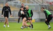 17 October 2013; Luke Marshall, Ulster, in action against Stuart Olding during squad training ahead of their Heineken Cup 2013/14, Pool 5, Round 2, game against Montpellier on Saturday. Ulster Rugby Squad Training, Ravenhill Park, Befast Co. Antrim Picture credit: Oliver McVeigh / SPORTSFILE