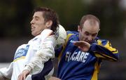 3 October 2004; Gary Cronin, Drogheda United, in action against Alan Kirby, Longford Town. FAI Carlsberg Cup Semi-Final, Longford Town v Drogheda United, Flancare Park, Longford. Picture credit; David Maher / SPORTSFILE