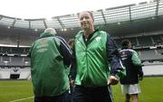 8 October 2004; Republic of Ireland manager Brian Kerr leaves the pitch at the end of squad training. Stade de France, Paris, France. Picture credit; David Maher / SPORTSFILE