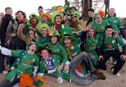 9 October 2004; Republic of Ireland fans pictured at the Eiffel Tower ahead of the game against France. Eiffel Tower, Paris, France. Picture credit; David Maher / SPORTSFILE