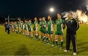 19 October 2013; The Ireland squad stand  along with manager Paul Earley before the game. International Rules, First Test, Ireland v Australia, Kingspan Breffni Park, Cavan. Picture credit: Oliver McVeigh / SPORTSFILE