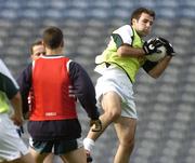 15 October 2004; Bryan Cullen wins possession during Ireland International Rules team training. Croke Park, Dublin. Picture credit; Damien Eagers / SPORTSFILE