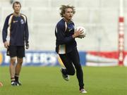15 October 2004; Austrlian captain James Hird during Australia International Rules team training. Croke Park, Dublin. Picture credit; Brian Lawless / SPORTSFILE