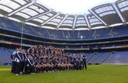 15 October 2004; The Australian squad and officials pose for a photograph prior to a training session. Croke Park, Dublin. Picture credit; Brian Lawless / SPORTSFILE