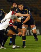 15 October 2004; Malcolm O'Kelly, Leinster, charges through the Ospreys defence. Celtic League 2004-2005, Neath / Swansea Ospreys v Leinster, St. Helens, Wales. Picture credit; Tim Parfitt / SPORTSFILE