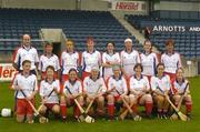 14 October 2004; USA team. International Camogie Competition, USA v Britain, Parnell Park, Dublin. Picture credit; Damien Eagers / SPORTSFILE
