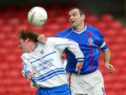 16 October 2004; Glen Ferguson, Linfield, in action against Stewart Clanaghan, Coleraine. Irish League, Linfield v Coleraine, Windsor Park, Belfast. Picture credit; SPORTSFILE