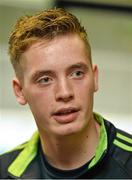 22 October 2013; Ciaran Byrne, Ireland speaking to the media during a press conference ahead of their Irish Daily Mail International Rules second test against Australia on Saturday. 2013 Irish Daily Mail International Rules Press Conference, Croke Park, Dublin. Picture credit: Barry Cregg / SPORTSFILE