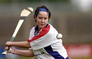 14 October 2004; Laura Lavery, USA. International Camogie Competition, USA v Britain, Parnell Park, Dublin. Picture credit; Damien Eagers / SPORTSFILE