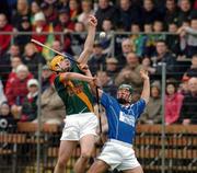 23 October 2004; Roy McGrath, Mount Sion, in action against Niall Moran, Ahane. AIB Munster Club Hurling Championship, Mount Sion v Ahane, Farher Field, Dungarvon, Waterford. Picture credit; Pat Murphy / SPORTSFILE