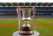 24 October 2004; The Cormac McAnallen Cup. Coca Cola International Rules Series 2004, Second Test, Ireland v Australia, Croke Park, Dublin. Picture credit; Brendan Moran / SPORTSFILE *** Local Caption *** Any photograph taken by SPORTSFILE during, or in connection with, the 2004 Coca Cola International Rules Series which displays GAA logos or contains an image or part of an image of any GAA intellectual property, or, which contains images of a GAA player/players in their playing uniforms, may only be used for editorial and non-advertising purposes.  Use of photographs for advertising, as posters or for purchase separately is strictly prohibited unless prior written approval has been obtained from the Gaelic Athletic Association.