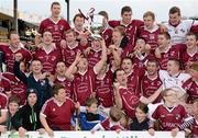 27 October 2013; Clara players celebrate with the Tom Walsh Cup following their victory. Kilkenny County Senior Club Hurling Championship Final, Clara v Carrickshock. Nowlan Park, Kilkenny. Picture credit: Stephen McCarthy / SPORTSFILE