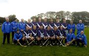 16 October 2004; Scotland squad. Senior Mens Hurling Shinty International, Ireland v Scotland, Rathoath GAA Club, Phairc Sean Eiffe, Co. Meath. Picture credit; Damien Eagers / SPORTSFILE