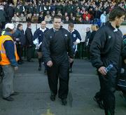 13 November 2004; Marcus Horan, Ireland, makes his way onto the field before the game. Rugby International, Ireland v South Africa, Lansdowne Road, Dublin. Picture credit; Brendan Moran / SPORTSFILE