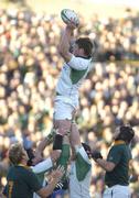 13 November 2004; Malcolm O'Kelly, Ireland, takes the ball in the lineout against South Africa. Rugby International, Ireland v South Africa, Lansdowne Road, Dublin. Picture credit; Matt Browne / SPORTSFILE