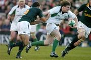 13 November 2004; Brian O'Driscoll, Ireland, in action against Fourie Du Preez, South Africa. Rugby International, Ireland v South Africa, Lansdowne Road, Dublin. Picture credit; Brendan Moran / SPORTSFILE