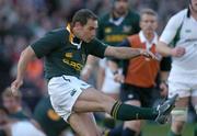 13 November 2004; Jaco van der Westhuizen, South Africa. Rugby International, Ireland v South Africa, Lansdowne Road, Dublin. Picture credit; Brendan Moran / SPORTSFILE