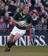 13 November 2004; Marius Joubert, South Africa. Rugby International, Ireland v South Africa, Lansdowne Road, Dublin. Picture credit; Brendan Moran / SPORTSFILE