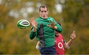 5 November 2013; Ireland's Devin Toner in action during squad training ahead of their Guinness Series International match against Samoa on Saturday. Ireland Rugby Squad Training, Carton House, Maynooth, Co. Kildare. Picture credit: Brendan Moran / SPORTSFILE
