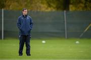 5 November 2013; Ireland's Jonathan Sexton looks on during squad training ahead of their Guinness Series International match against Samoa on Saturday. Ireland Rugby Squad Training, Carton House, Maynooth, Co. Kildare. Picture credit: Brendan Moran / SPORTSFILE