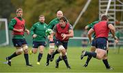 5 November 2013; Ireland's Mike McCarthy in action during squad training ahead of their Guinness Series International match against Samoa on Saturday. Ireland Rugby Squad Training, Carton House, Maynooth, Co. Kildare. Picture credit: Brendan Moran / SPORTSFILE
