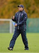 5 November 2013; Ireland assistant coach Les Kiss during squad training ahead of their Guinness Series International match against Samoa on Saturday. Ireland Rugby Squad Training, Carton House, Maynooth, Co. Kildare. Picture credit: Brendan Moran / SPORTSFILE