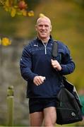 5 November 2013; Ireland's Paul O'Connell arrives for squad training ahead of their Guinness Series International match against Samoa on Saturday. Ireland Rugby Squad Training, Carton House, Maynooth, Co. Kildare. Picture credit: Brendan Moran / SPORTSFILE