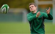 5 November 2013; Ireland's Brian O'Driscoll in action during squad training ahead of their Guinness Series International match against Samoa on Saturday. Ireland Rugby Squad Training, Carton House, Maynooth, Co. Kildare. Picture credit: David Maher / SPORTSFILE