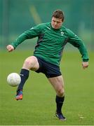 5 November 2013; Ireland's Brian O'Driscoll in action during squad training ahead of their Guinness Series International match against Samoa on Saturday. Ireland Rugby Squad Training, Carton House, Maynooth, Co. Kildare. Picture credit: David Maher / SPORTSFILE