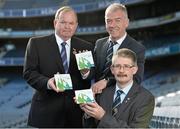 5 November 2013; Today the GAA launched a new education Video/DVD which is available on www.gaa.ie/rules and will also be sent to all clubs via their county board and to all referees. Pictured are, from left, Uachtarán Chumann Lúthchleas Gael Liam Ó Néill, Chairman of the National Referee Committee Pat McEnaney, and National Match Officals Manager Pat Doherty in attendance at at press conference to announce the rule changes of Gaelic football in 2014. Croke Park, Dublin. Picture credit: Barry Cregg / SPORTSFILE