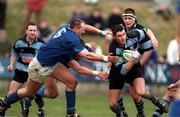 18 April 1998; Eddie Halvey of Shannon RFC in action against Trevor Brennan of St. Mary's College RFC during the All-Ireland League Division 1 Semi-Final match between Shannon RFC and St Mary's College RFC at Thomond Park in Limerick. Photo by Matt Browne/Sportsfile