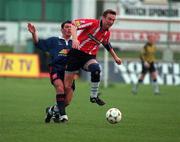 19 April 1997; Liam Coyle of Derry City during the Bord Gáis National League Premier Division match between Derry City and St Patrick's Athletic at the Brandywell Stadium in Derry. Photo by David Maher/Sportsfile