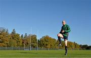 12 November 2013; Ireland's Paul O'Connell in action during squad training ahead of their Guinness Series International match against Australia on Saturday. Ireland Rugby Squad Training, Carton House, Maynooth, Co. Kildare. Picture credit: Brendan Moran / SPORTSFILE