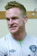 12 November 2013; Republic of Ireland's Alex Pearce during a player update ahead of their international friendly game against Latvia on Friday the 15th of November. Republic of Ireland Player Update, Gannon Park, Malahide, Co. Dublin. Picture credit: David Maher / SPORTSFILE