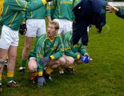 9 January 2005; Graham Geraghty joins his Meath colleagues for the team photograph. O'Byrne Cup, Quarter-Final, Kildare v Meath, St. Conleth's Park, Newbridge, Co. Kildare. Picture credit; Ray McManus / SPORTSFILE