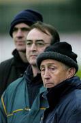 9 January 2005; Meath manager Sean Boylan and selectors Colm Coyle and David Beggy watch the final minutes of the game. O'Byrne Cup, Quarter-Final, Kildare v Meath, St. Conleth's Park, Newbridge, Co. Kildare. Picture credit; Ray McManus / SPORTSFILE