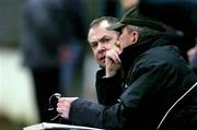 9 January 2005; Pierce Freaney, Leinster Referees Administrator, and Aodhan MacSuibhne, left, keep time during the game. O'Byrne Cup, Quarter-Final, Kildare v Meath, St. Conleth's Park, Newbridge, Co. Kildare. Picture credit; Ray McManus / SPORTSFILE