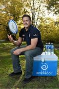 15 November 2013; Deep RiverRock water has announced that it will continue as the Official Hydration Partner to Leinster Rugby for the 2013/14 rugby season. Pictured at the launch is Leinster's Jimmy Gopperth. Leinster Rugby Office, UCD, Belfield, Dublin. Picture credit: Barry Cregg / SPORTSFILE
