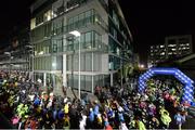 13 November 2013; A general view of the start of the Lifestyle Sports Run in the Dark 2013. Hanover Quay, Dublin. Picture credit: Ramsey Cardy / SPORTSFILE