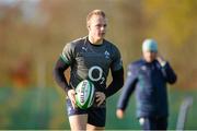 14 November 2013; Ireland's Luke Marshall during squad training ahead of their Guinness Series International match against Australia on Saturday. Ireland Rugby Squad Training, Carton House, Maynooth, Co. Kildare. Picture credit: Stephen McCarthy / SPORTSFILE