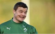 14 November 2013; Ireland's Brian O'Driscoll during squad training ahead of their Guinness Series International match against Australia on Saturday. Ireland Rugby Squad Training, Carton House, Maynooth, Co. Kildare. Picture credit: Stephen McCarthy / SPORTSFILE