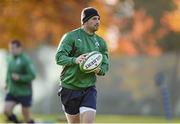 14 November 2013; Ireland's Rob Kearney in action during squad training ahead of their Guinness Series International match against Australia on Saturday. Ireland Rugby Squad Training, Carton House, Maynooth, Co. Kildare. Picture credit: Stephen McCarthy / SPORTSFILE