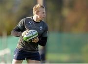 14 November 2013; Ireland's Luke Marshall during squad training ahead of their Guinness Series International match against Australia on Saturday. Ireland Rugby Squad Training, Carton House, Maynooth, Co. Kildare. Picture credit: Stephen McCarthy / SPORTSFILE